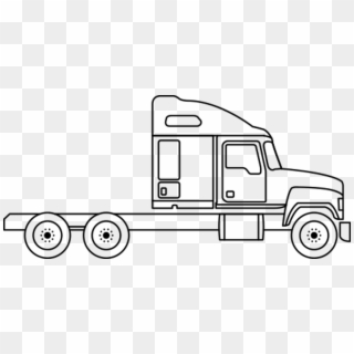 Pinnacle Specs Mack - Line Drawing Semi Truck, HD Png Download ...