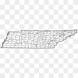 Map Of Tennessee Counties - Labeled Map Of Tennessee, HD Png Download ...