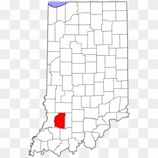 Map Of Indiana Highlighting Daviess County - Columbus Indiana On Map ...