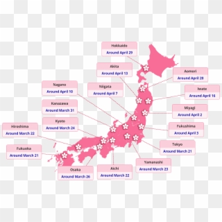 Map - Japan Map Travel Guide, Hd Png Download - 1046x670 (#2138374 