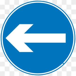 Traffic Sign The Highway Code Road - Keep Left Road Sign, HD Png Download