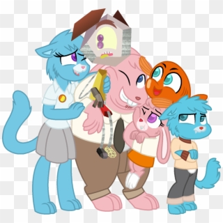 Amazing World Of Gumball Wattersons Family, HD Png Download - vhv