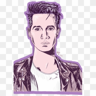 Brendon Urie Digital Sketch, - Illustration, HD Png Download