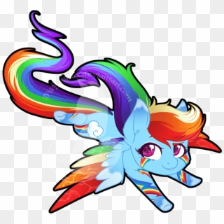 Wings Clipart Chibi - Mlp Rainbow Dash Rainbow Power Fanart, HD Png Download