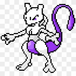 Mewtwo - Pokemon Pixel Art Mewtwo, HD Png Download