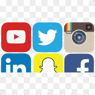 Instagram Clipart Like Facebook Button - Social Media Logo Transparent, HD Png Download
