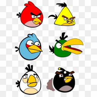 Angry Birds Black And White - Angry Bird Characters Png, Transparent ...