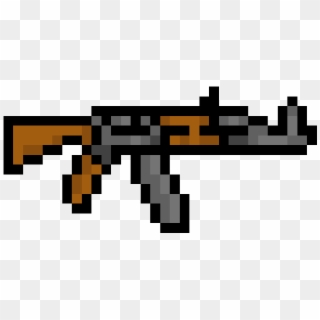 Ak-47 - Ak 47 Minecraft Pixel Art, HD Png Download - 1024x576 (#2626912 ...