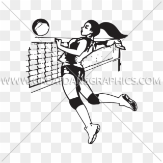 825 X 825 6 - Volleyball Spike Drawing, HD Png Download