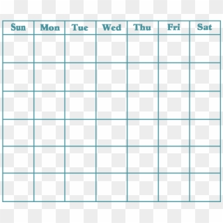 Blank Calendar Template, HD Png Download - 1500x1500 (#2296893) - PinPng