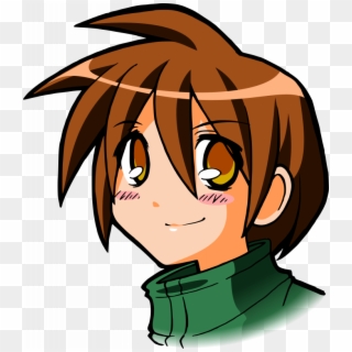 Manga Madness - Cartoon Boy With Brown Hair And Brown Eyes, HD Png Download