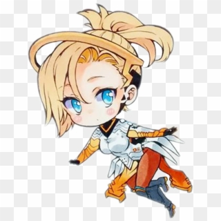 #mercyoverwatch #chibi #mercy #overwatch - Dibujos De Overwatch Kawaii, HD Png Download