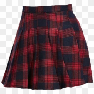 red plaid skirt aesthetic