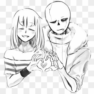 Undertale Sans Frisk Sans Y Friks Undertale Anime Hd Png Download 1024x1069 Pinpng