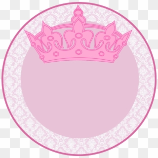 #queen #princess #pink #crown #circle #label #tag #girly, Hd Png 