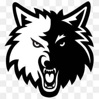 Wolves Transparent Gaming - Wolf Logo Black And White, HD Png Download