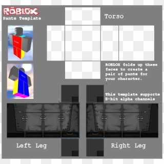 Cute Roblox Pants Template, HD Png Download - 585x559 PNG 