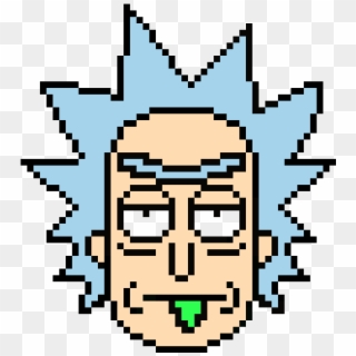 Rick Sanchez - Rick And Morty Pixel Art, HD Png Download