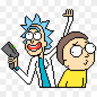 Rick And Morty Cross Stitch - Rick And Morty Pixel Art, HD Png Download