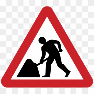 Road Works Signs Uk, HD Png Download