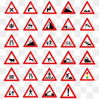 Traffic Street Road Signs Clip Art - Important Road Safety Signs, HD Png Download