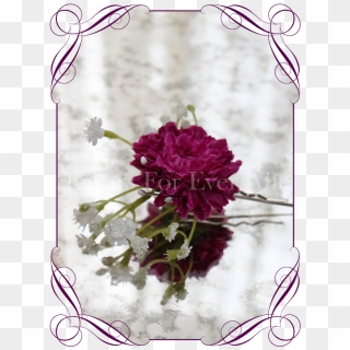 Magenta Fuchsia Pink And Baby's Breath Silk Artificial - Artificial Australian Native Flowers, HD Png Download