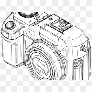 Digital Camera Clipart Outline - Png Transparent Cameras Drawings, Png Download