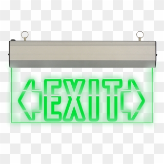 Led Exit Sign Double Arrow - Parallel, HD Png Download - 798x587 ...