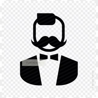 Free Png Vector Icon Of Stylish Man With Moustache - Bow Tie Man Icon, Transparent Png Free Png Vector Icon Of Stylish Man With Moustache - Bow Tie Man Icon, Transparent Png