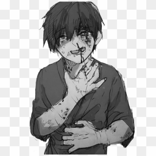 Anime Animeboy Sad Pain Edgy Gore Scary Idk Emo - Am Useless Person Quotes, HD Png Download