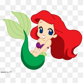 Little Mermaid Iphone Clipart - Chibi Disney Princess Ariel, HD Png Download