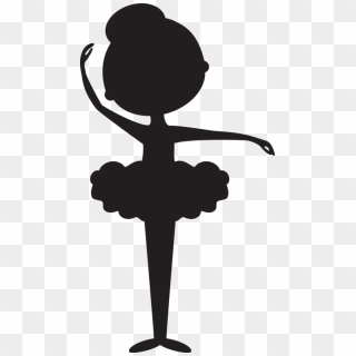 Vintage Ballerina Silhouette - Child Ballerina Silhouette, HD Png ...