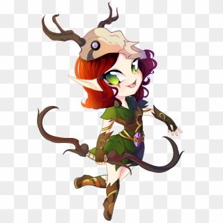 My Friend Drew Chibi Grovewarden Ember - Illustration, HD Png Download