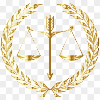 Justice, Scales, Law, Seal, Emblem, Balance, Laurel - Gold Justice Logo ...