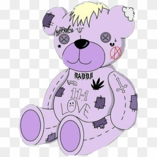 lil peep with teddy bear