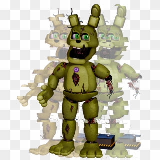 Made A Few Edits To Lazythepotato's Fnaf 6 Springtrap - Cartoon, HD Png  Download(1920x1080) - PngFind