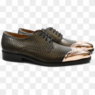 Derby Shoes Henry 13 Snake Crock London Fog Black White - Slip-on Shoe ...