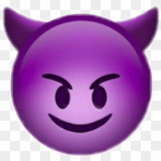 Purple Devil Emoji Png, Transparent Png - 600x585 (#70744) - PinPng