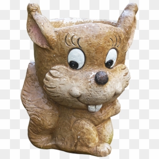 Flowerpot, Ceramic, Rodent, Planters, Face, Funny, - Animal Figure, HD Png Download