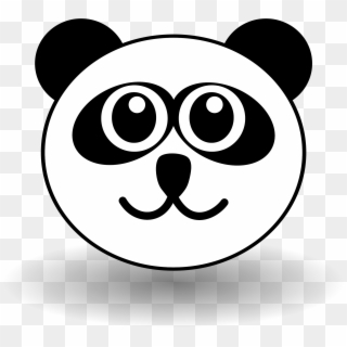 Download - Giant Panda Face Cartoon, HD Png Download