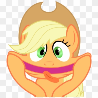 Applejack Artist Chipmagnum Funny Face Safe Simple - My Little Pony Applejack Funny, HD Png Download