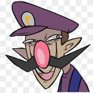 Waluigi Face Png - Waluigi Wario Does A Thing, Transparent Png