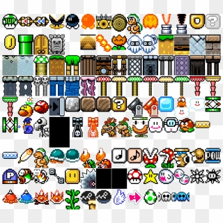 Smw Super Mario Maker Sprites, HD Png Download - 687x618 (#2828522 ...