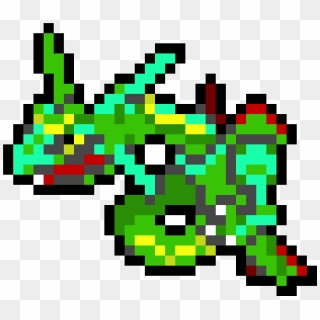 Rayquaza Pixel Art , Png Download - Pokemon Pixel Art Rayquaza, Transparent Png