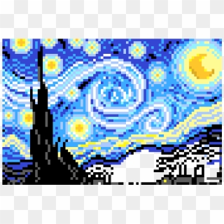 Starry Night Part - Starry Night Perler Beads, HD Png Download ...