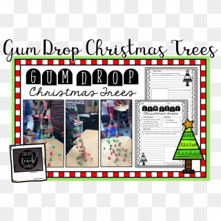 Students Use Toothpicks And Gum Drops To Design And - Gumdrop And Toothpick Christmas Tree, HD Png Download