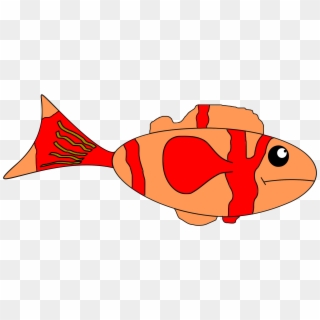 Goldfish Clipart Colored - Sad Fish Png Clipart, Transparent Png