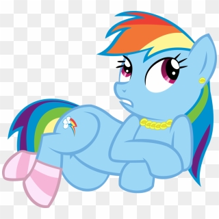 Rainbow Dash Vector - My Little Pony Rainbow Dash In Diaper, HD Png Download