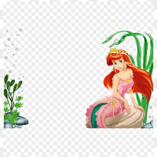 Free Png Full Transparent Frame Princess Ariel Background - Disney Princess Borders Png, Png Download