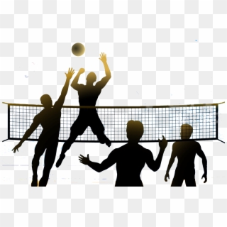Volleyball Player Hitting Silhouette - Sand Volleyball Clip Art, HD Png ...